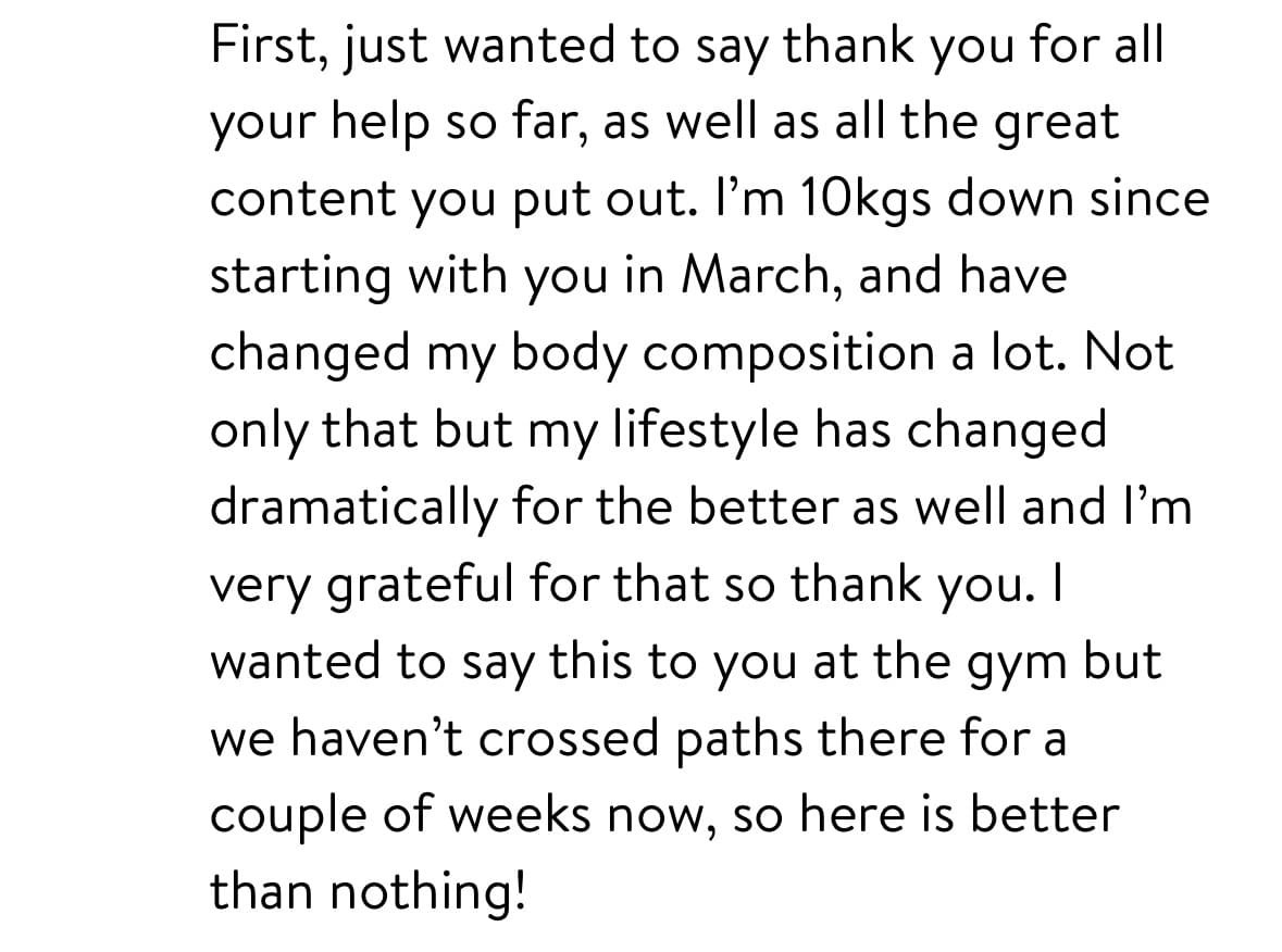 Client testimonial 3